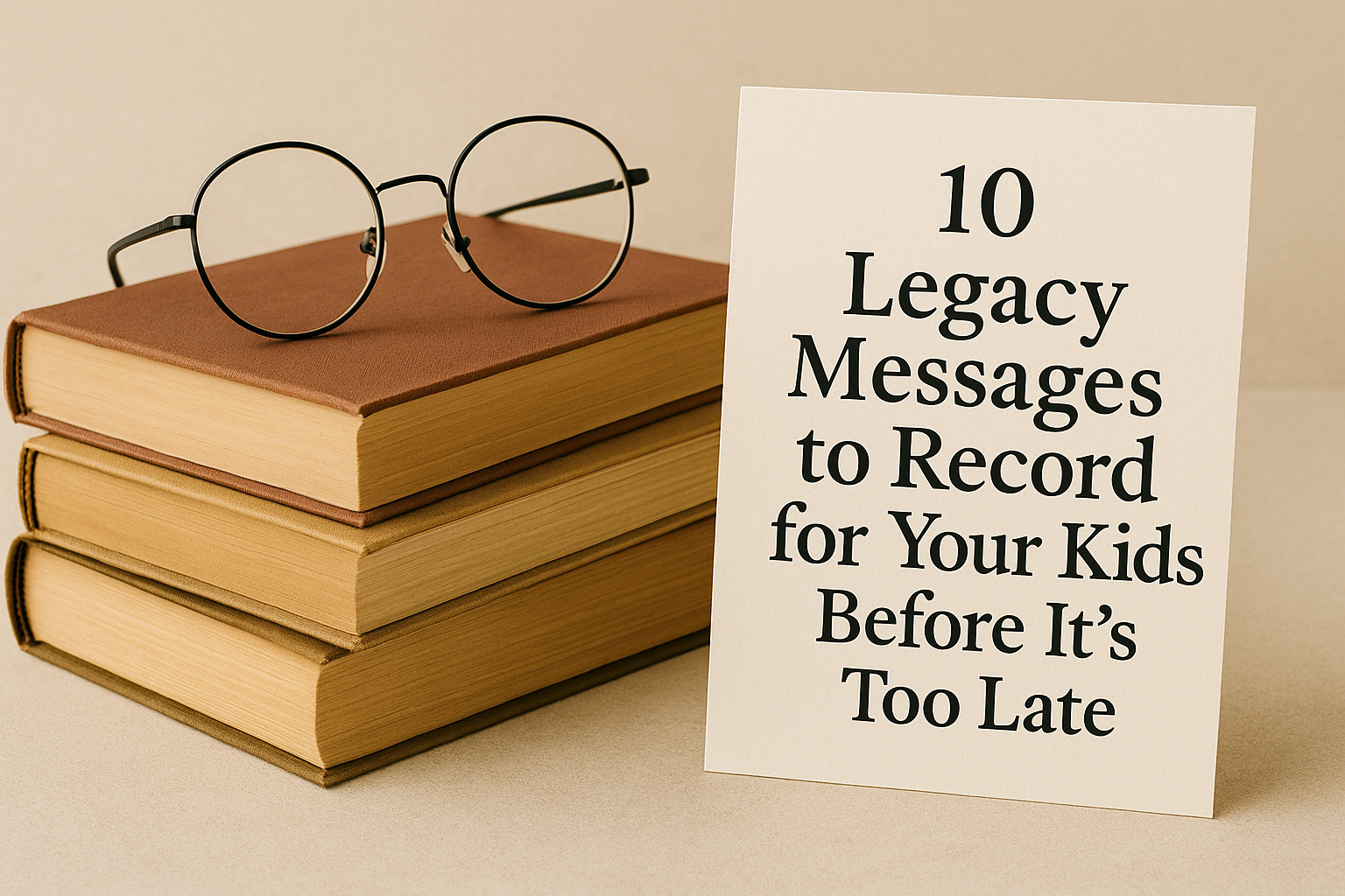 10 Legacy Messages to Record for Your Kids Before It's Too Late